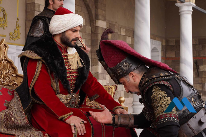 ینی چری (جان نثار) در حال تعظیم